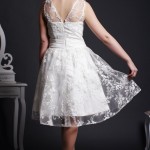 Amllis - Floral Lace Covered Satin Lining