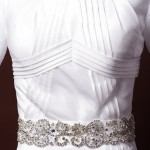 Beaded Belt, Stripped Triangle Front Bodice
