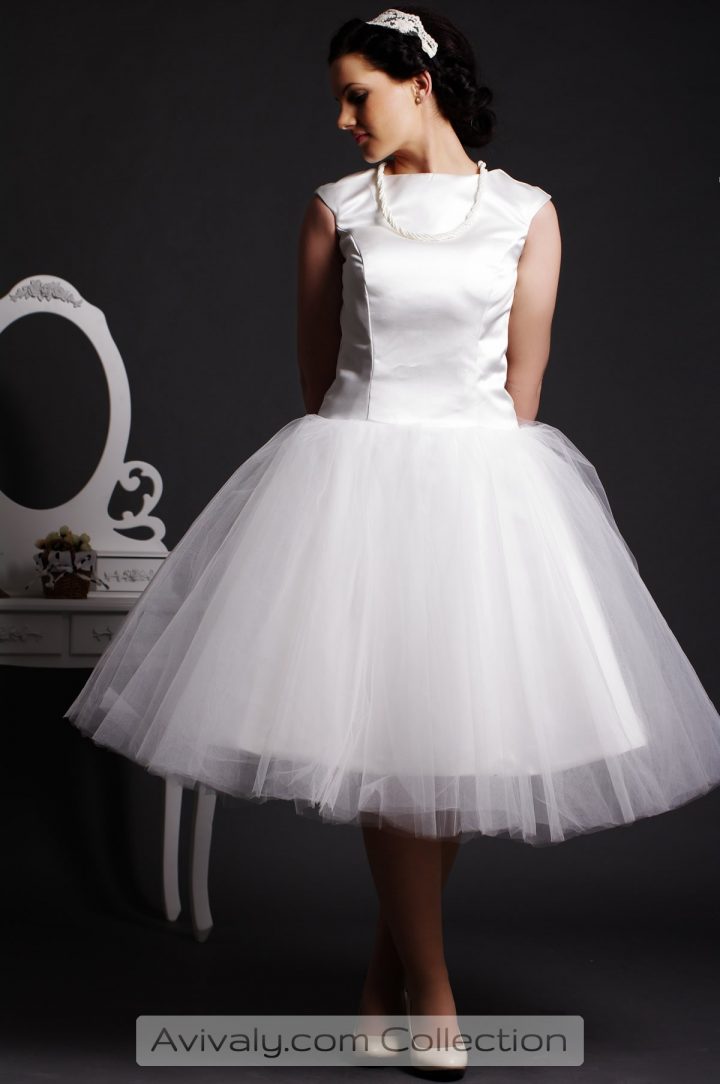 Musica - Satin Bodice with Layered Tulle Ball Gown Skirt