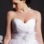 Nicola - A Blooming Flower on Empire Waist of Sweetheart Bodice