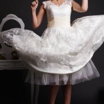 Willow - Ball Gown Lace Skirt in Layered with Built-in Crinoline
