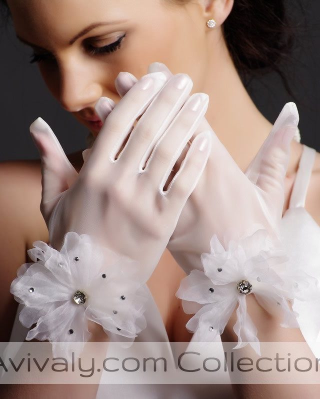 Tulle Bridal Gloves