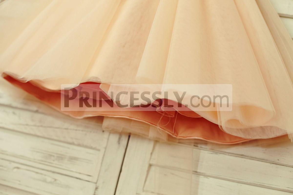 Blush pink tulle skirt